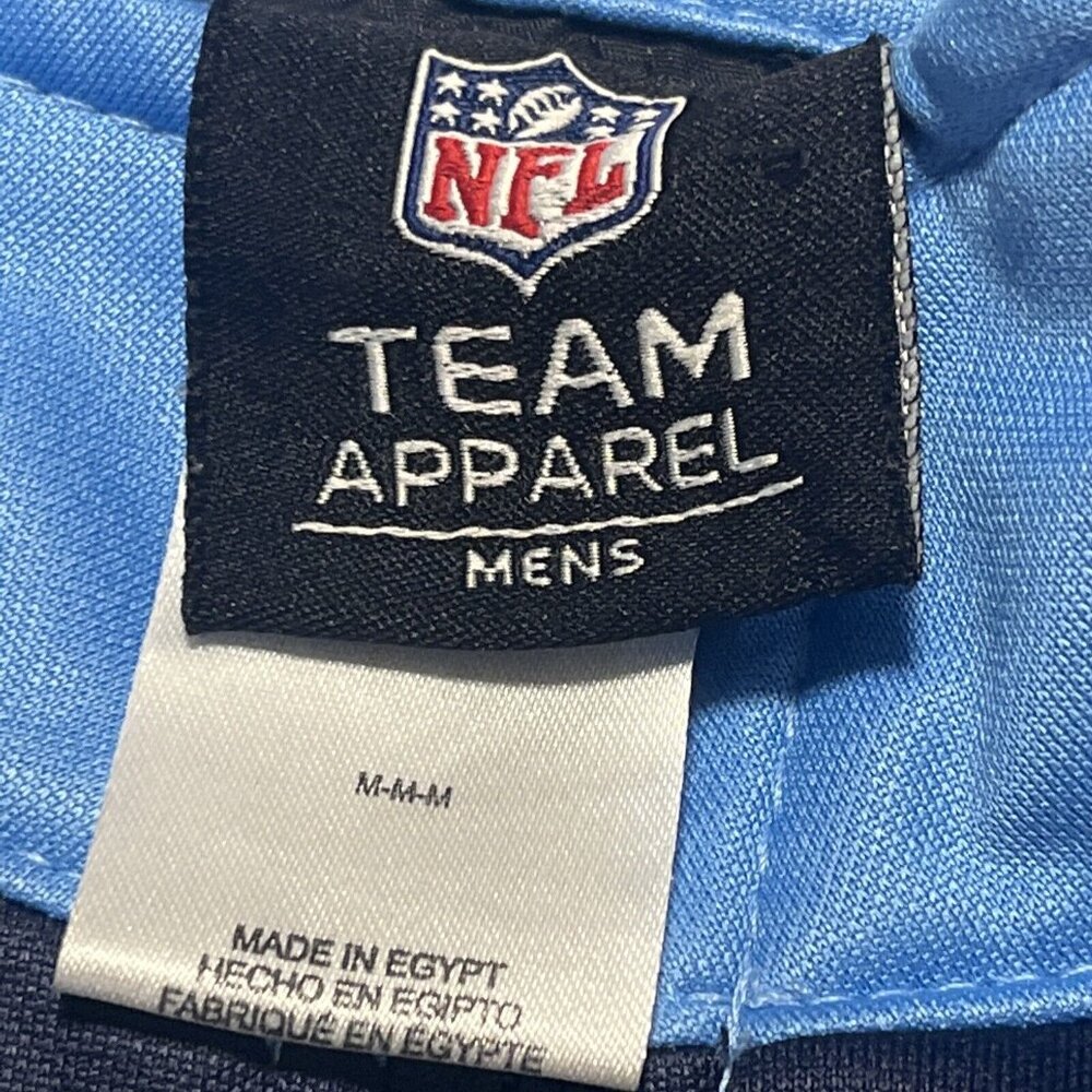 NFL Team Apparel Titans Pro Player Fleece Size M Medium Blue 1/4 Zip - Picture 7 of 13